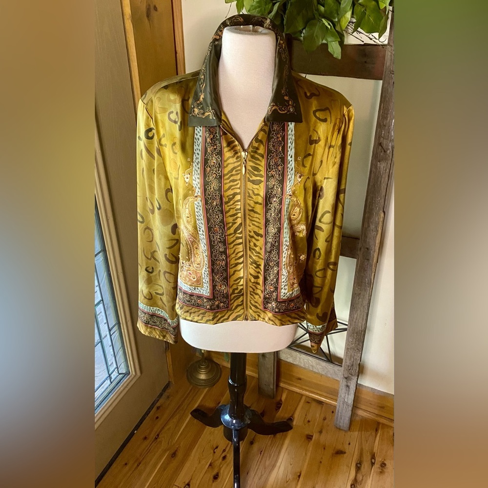 ⚜️Ruby Cho Silk Zip-up Jacket⚜️ VINTAGE